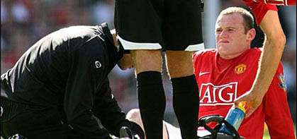 Доиграть матч Руни не смог, ВВС