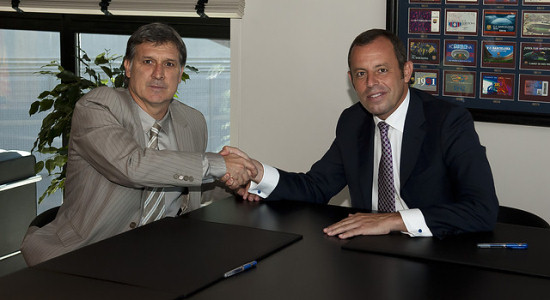 Херардо Мартино и Сандро Росель, fcbarcelona.com 