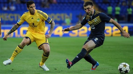 Мкртчян в матче с Металлистом, Football.ua