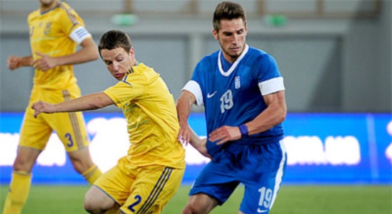 Озаркив в матче с Грецией, fckarpaty.lviv.ua