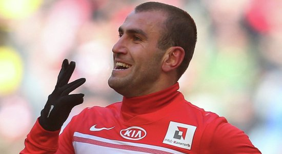 Мовсисян принес Спартаку ничью в прошлом матче с Кубанью, фото РИА Новости