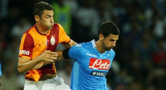 Бурак в товарищеском матче с Наполи, Getty Images