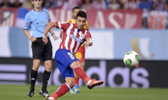 Давид Вилья, автор первого гола, marca.com