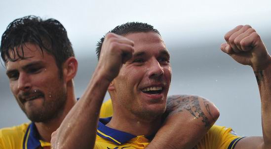 Лукас Подольски, Sky Sports