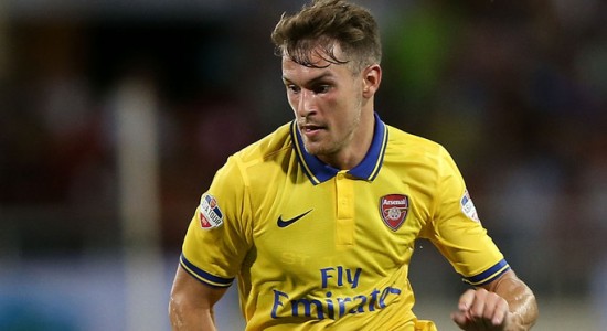 На счету Аарона Рэмси сегодня дубль, Getty Images