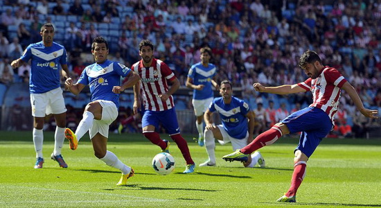 Вилья открывает счет в Мадриде, фото as.com