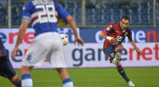 Лоди забивает третий гол, фото ANSA