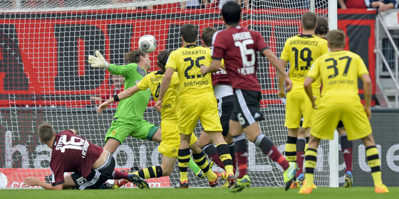 Нильссон забивает гол, Kicker.de