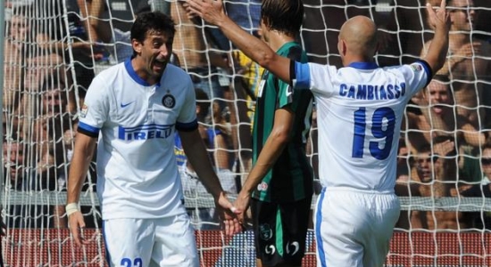 Милито отметил возвращение дублем, фото gazzetta.it