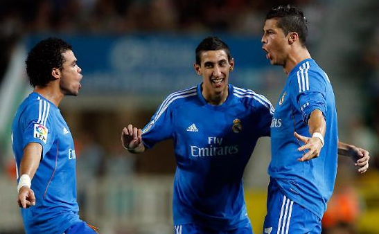 Реал празднует победу, Realmadrid.com