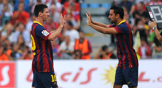 Лионель Месси уходит с поля, фото skysports.com