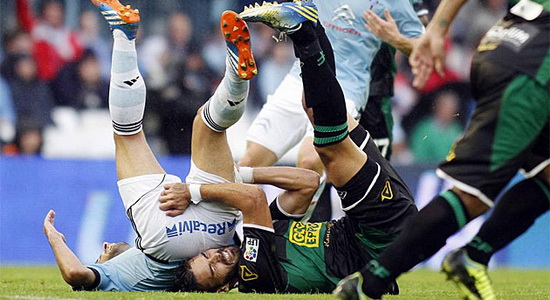 перипетии матча в Виго, фото marca.com 