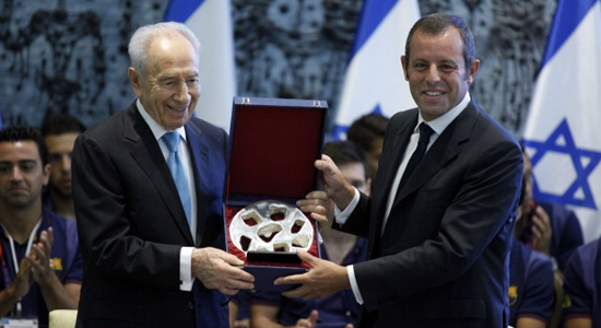 Президент Израиля и президент Барселоны, фото Getty Images