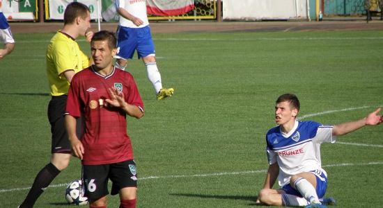 Сергей Нудный забил победный гол. Фото fctitan.titanexport.com