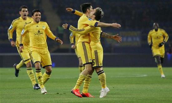 Радость Гомеса и компании, фото Дмитрия Неймырка, Football.ua