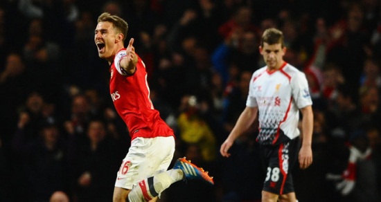 Рэмси удвоил преимущество Арсенала, Getty Images