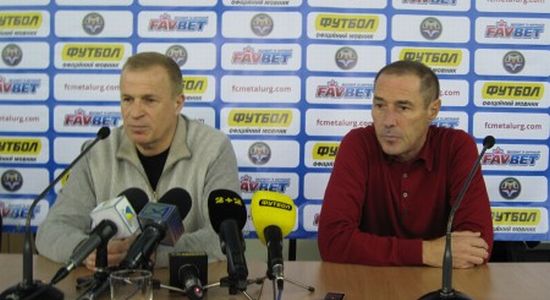 Александр Томах и Олег Таран, фото fcmetalurg.com