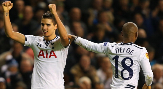 Эрик Ламела (слева) открыл счет голам за Тоттенхэм, Getty Images