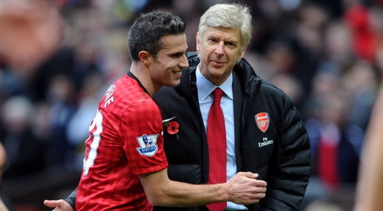 Робин ван Перси и Арсен Венгер, Getty Images