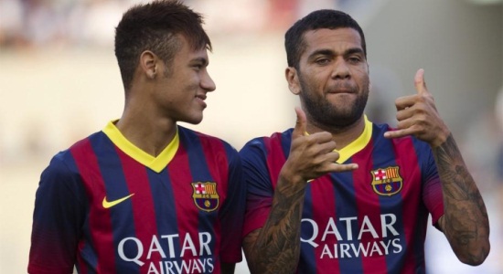 Неймар и Дани Алвеш, Getty Images