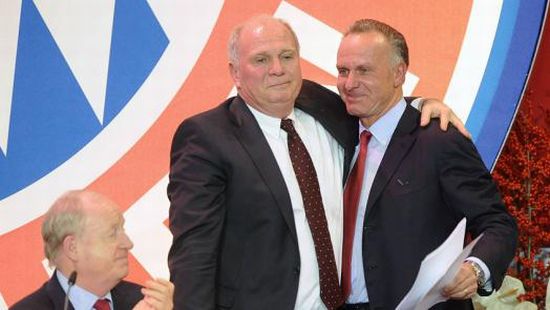 Ули Хенесс и друзья, фото ФК Бавария