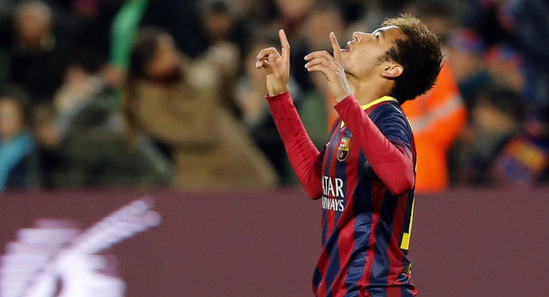 Неймар делает дубль, Getty Images