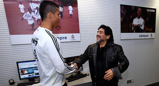 Роналду и Марадона, фото Real Madrid