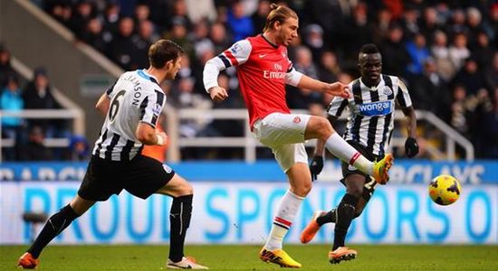 Бендтнер против Ньюкасла, Getty Images