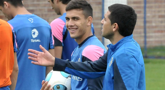 Леандро Паредес и Хуан Роман Рикельме, lanacion.com.ar