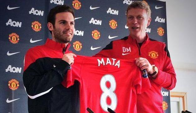 Хуан Мата и Дэвид Мойес, фото bbc.com