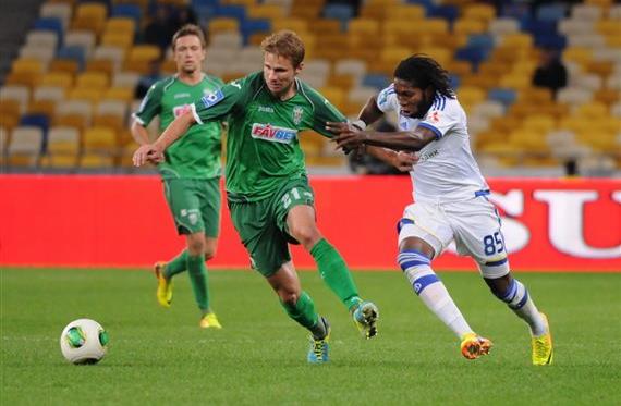 Балажиц в матче с Динамо, Football.ua