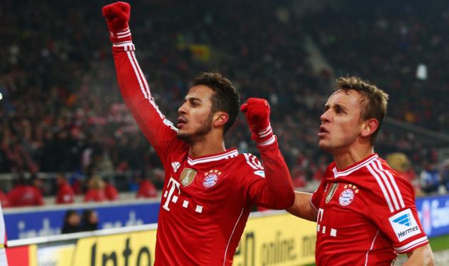 Тиаго Алькантара и Рафинья, Getty Images