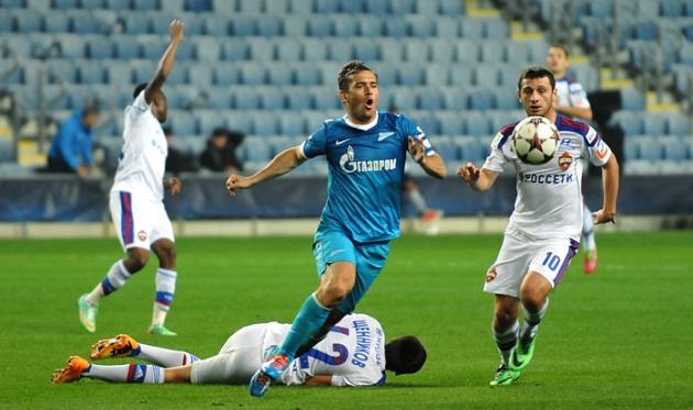 Зенит сильнее армейцев Москвы, фото М.Масловского, Football.ua