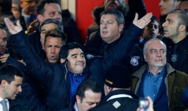 Диего Марадона и Аурелио Де Лаурентис, фото Getty Images