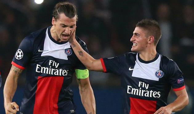 Ибра и Верратти, Getty Images