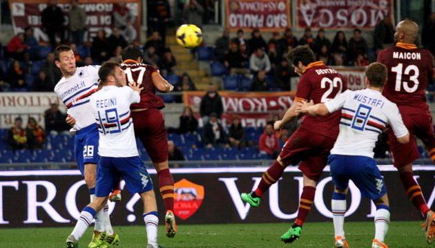 Маттиа Дестро забивает первый гол Самдории, фото Getty Images