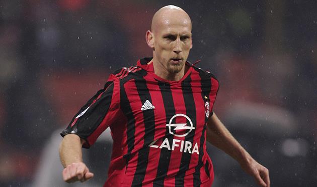 Яп Стам в футболке Милана, Getty Images