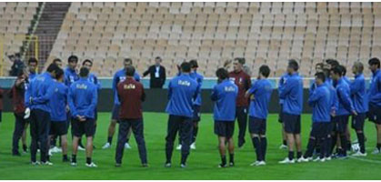 Тренировка итальянцев на 