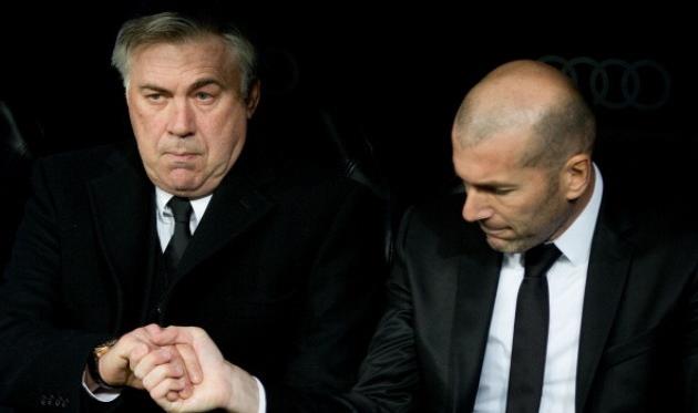 Карло Анчелотти и Зинедин Зидан, фото Getty Images