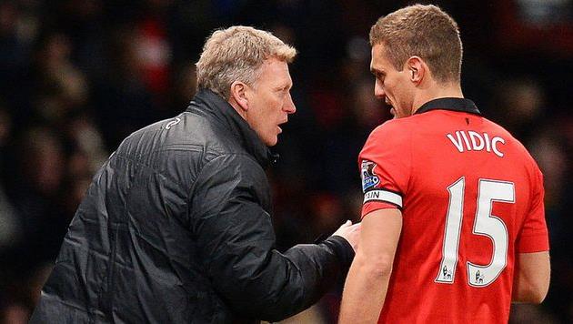 Дэвид Мойес и Неманья Видич, фото skysports.com