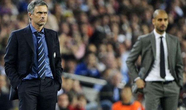 Жозе Моуриньо и Пеп Гвардиола, фото goal.com