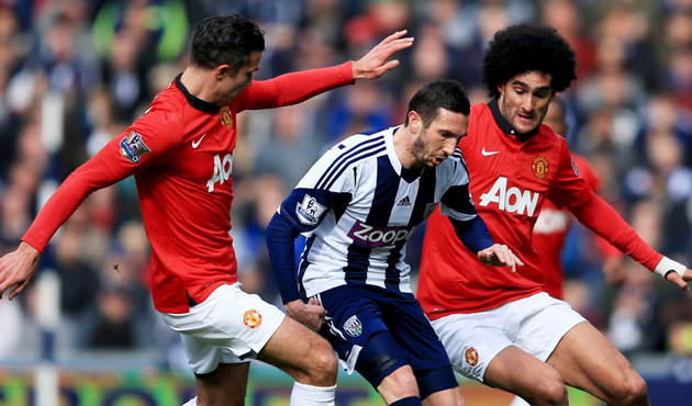 Амальфитано в окружении Феллаини и ван Перси, Getty Images