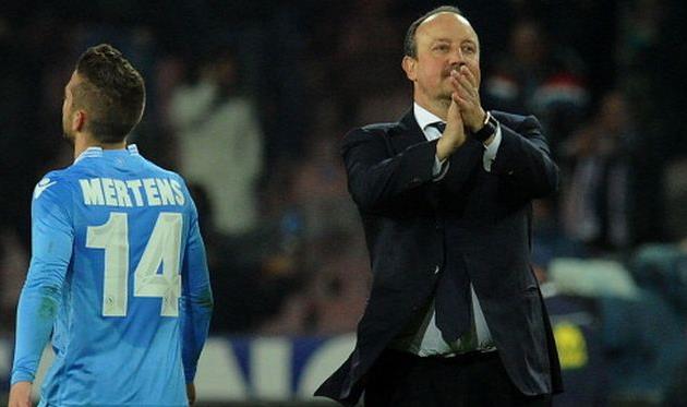 Дрис Мертенс и Рафаэль Бенитес, фото Getty Images