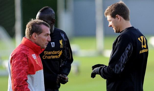 Брендан Роджерс и Стивен Джеррард, Getty Images