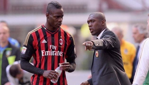 Марио Балотелли и Кларенс Зеедорф, фото Getty Images