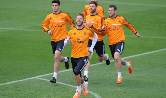 Рамос и компания на тренировке, Getty Images