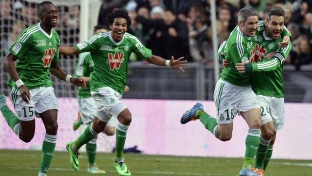 Сент-Этьенн празднует успех, Getty Images