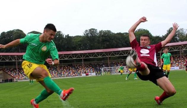 Сергей Шестаков (слева), фото fcnyva.te.ua  