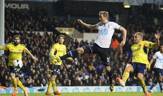 Голевой удар Кейна, фото bbc.co.uk