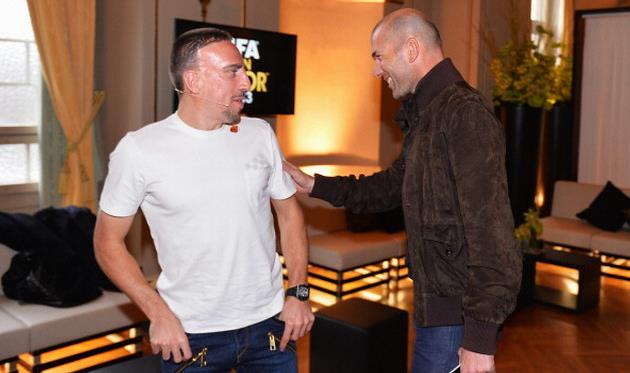 Франк Рибери и Зинедин Зидан, Getty Images